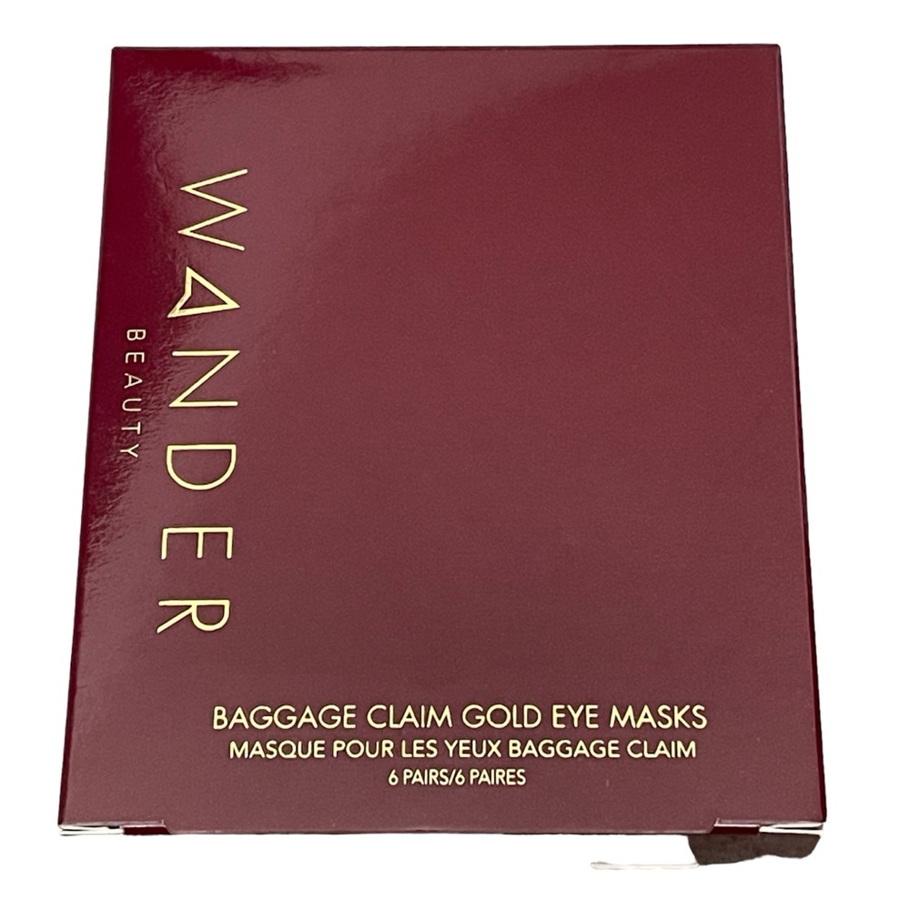 Wander Beauty Baggage Claim Gold Eye Masks 6 Pairs New - Picture 2 of 3